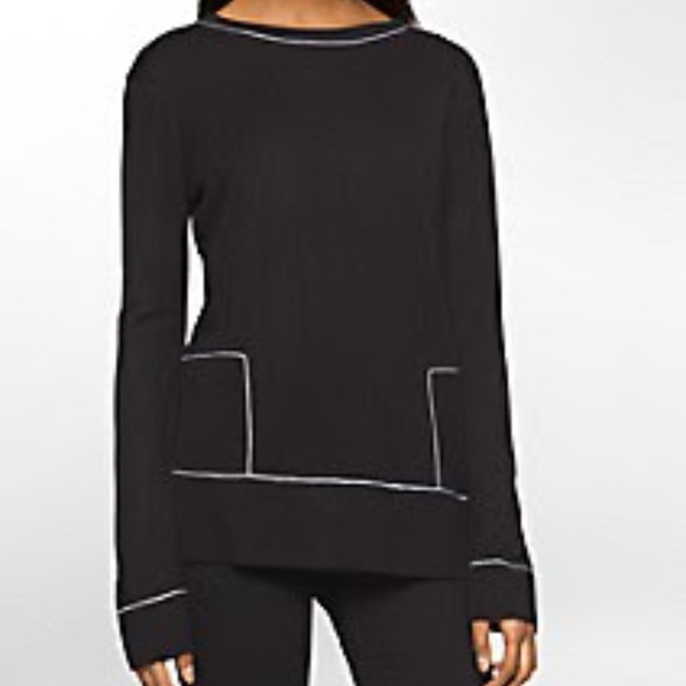 Calvin Klein CONTRAST STITCHING PULLOVER